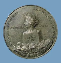 Portrait Medallion of Erasmus, Reverse Depicting a Head of Terminus, 1519